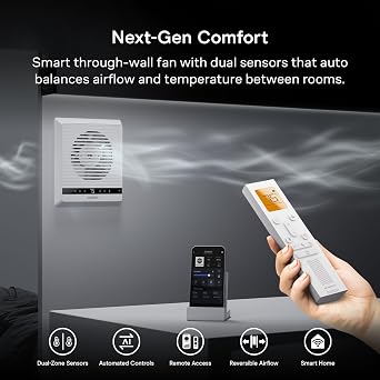 AC Infinity Room to Room Fan 6, Two-Way Reversible Airflow