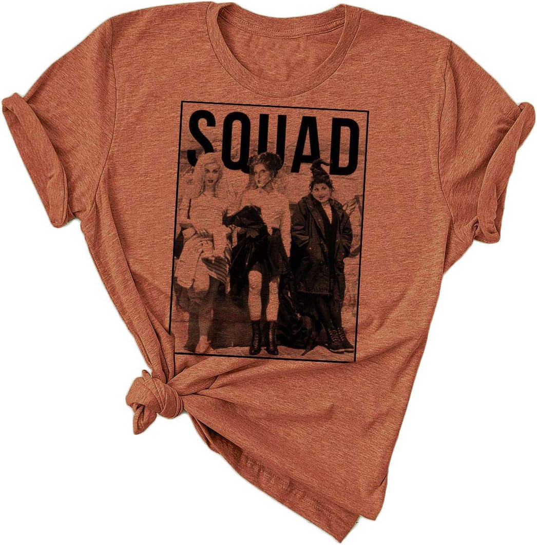 Sanderson Sisters Shirt Womens Funny Halloween Tshirt Fall Tee Tops