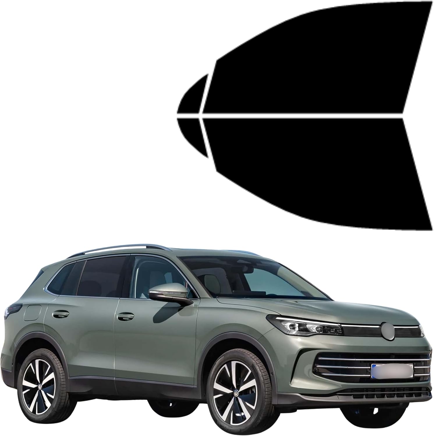 Precut Tint Kit Nano Carbon Film for Volkswagen Tiguan 2018-2024 Driver and Passenger Windows Computer Cut to Custom Fit Your Windows.. (20% All)