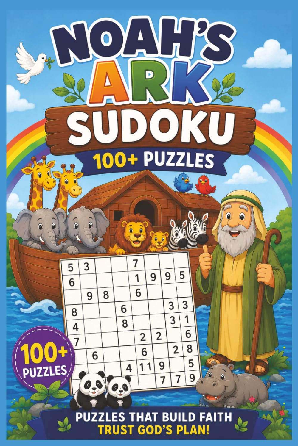 Noah's Ark Sudoku For Kids: 100+ Fun and Challenging Number Puzzles to Boost Logic, Critical Thinking, and Confidence While Exploring a Beloved Bible ... Ark Bible Themed Activity Books For Kids)