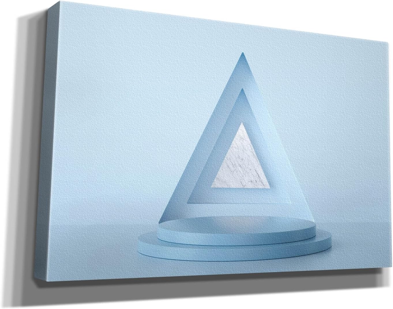 Epic Graffiti 'Equilateral Blue' by Epic Portfolio, Canvas Wall Art, 40"x26"