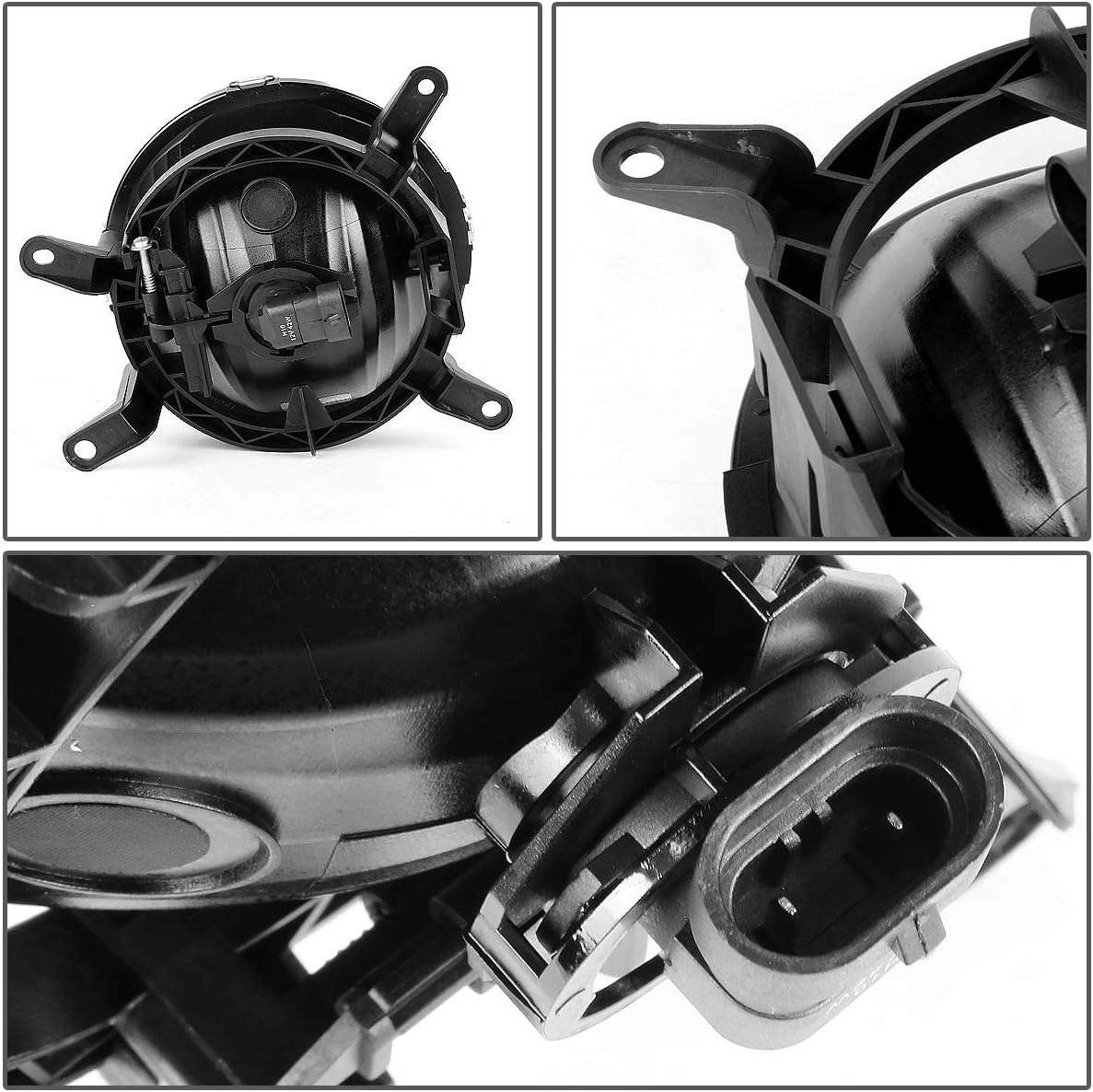 DNA MOTORING FL-NS026-SM Front Bumper Fog Light Driver & Passenger Side Enhance Visibility [Compatible with 05-09 Ford Mustang]