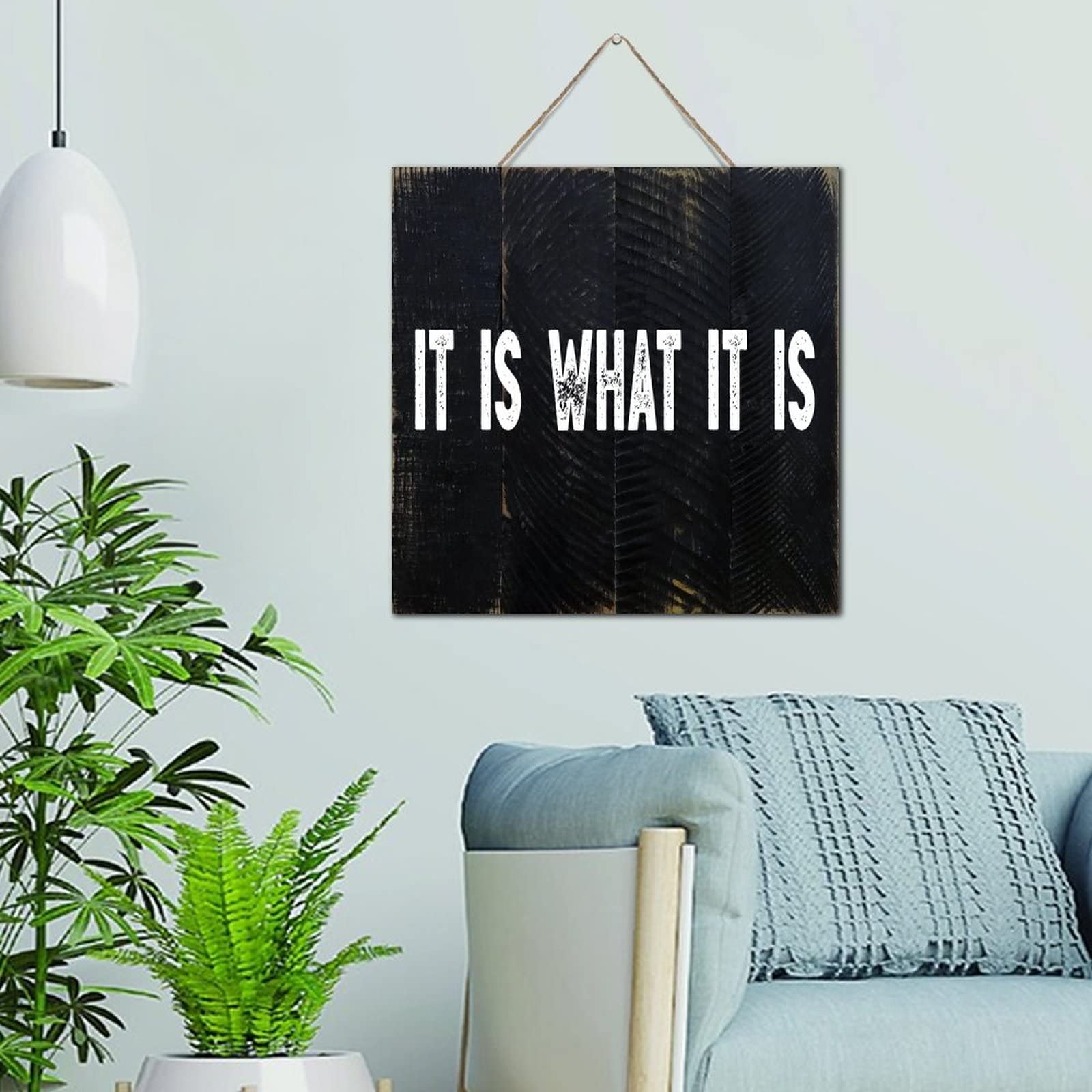 Plaque murale en bois suspendre rétro décorative pour aménagement intérieur de maison et bureau