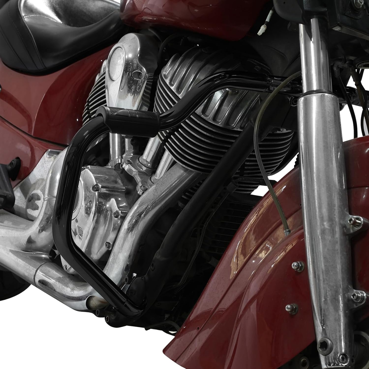 TCT-MOTORPARTS Mustache Engine Guard Highway Crash Bar Fit for Springfield Dark Horse 2016-2025 Roadmaster Classic 17-18 Chieftain Classic Springfield Limited