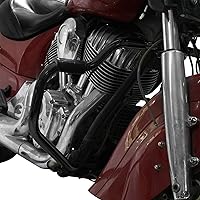 Vista 8 de TCT-MOTORPARTS Barra de choque de carretera con protector de motor para bigote, apta para Indian 2014-2024 Chieftain; Chieftain Dark