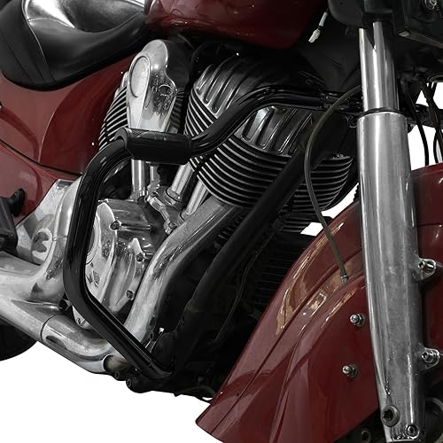 Miniatura 8 de TCT-MOTORPARTS Barra de choque de carretera con protector de motor para bigote, apta para Indian 2014-2024 Chieftain Chieftain Dark HorseSpringfield