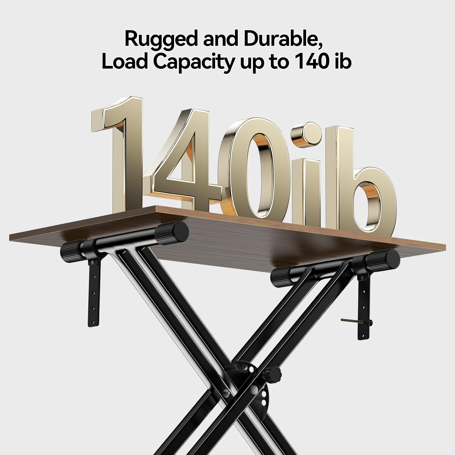 Rhymo Keyboard Stand Double-X, Heavy-Duty, Pre-Assembled Piano Stand for Kids and Adults, 8 Adjustable Digital Piano Stand with Locking Straps Fits 54 61 88 (X)