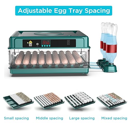 Miniatura 2 de 36 incubadoras para incubar huevos, incubadora de huevos con giro automático de huevos y reposición de agua, garantía de doble potencia, incubadora