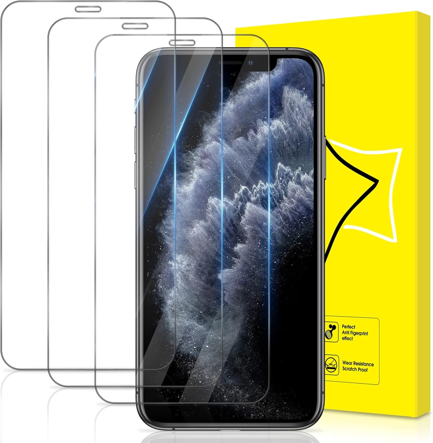 GiiYoon3 PACK Screen Protector for iPhone Xs Max and iPhone 11 Pro Max