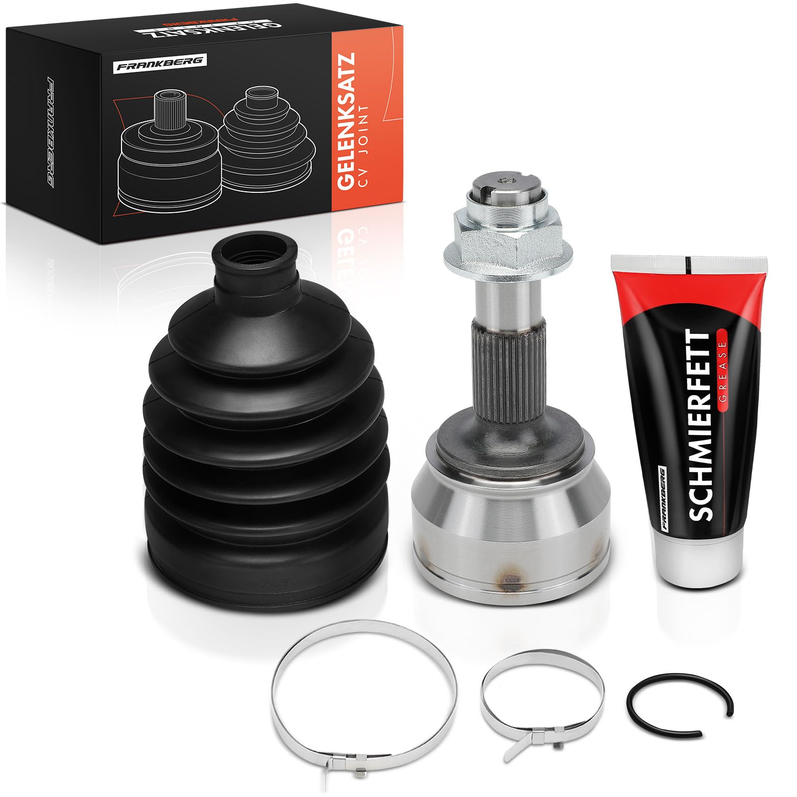 Frankberg Juego de juntas homocinéticas lado de la rueda eje delantero | 3272PA; Compatible con: Ducato Van 250, Caja de puente, Autobús Jumper, Plataforma/chasis Boxer