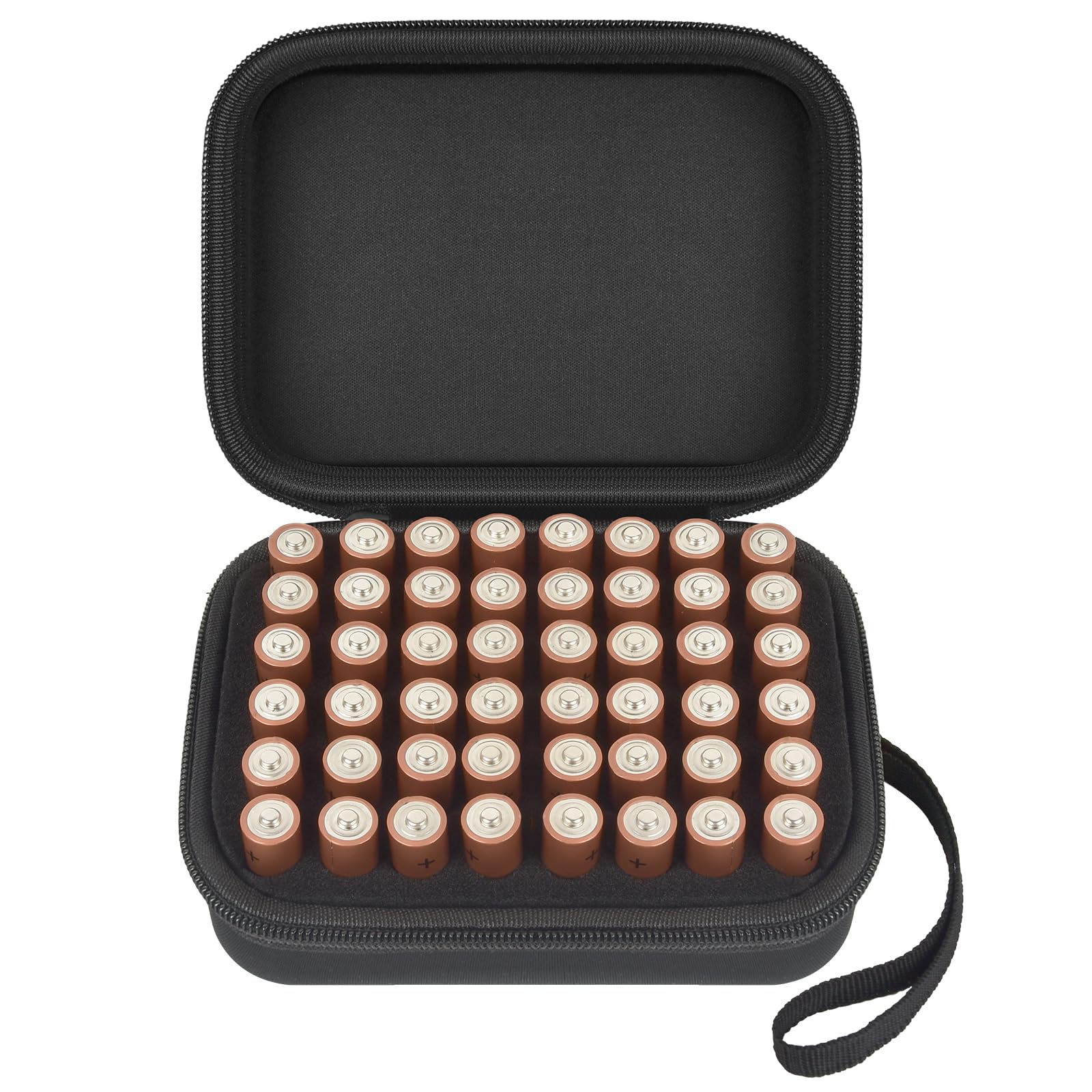 Boobowl Harte Batterie Aufbewahrungsbox ragekoffer - Für 48 AA-Batterien [Ohne Tester und Zubehör]
