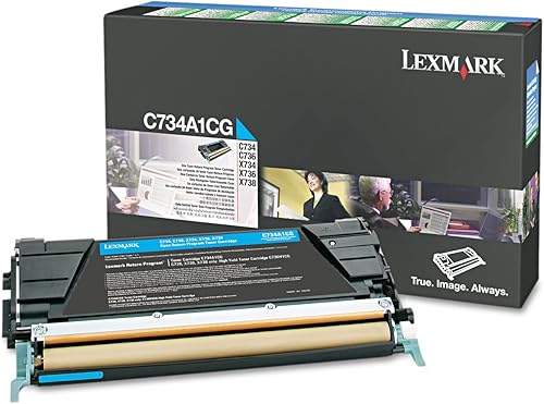 Lexmark C734A1CG Cartucho de tóner de retorno cian