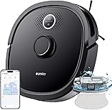 Eureka NER600 Staubsauger Roboter mit Wischfunktion LiDAR-Navigation 2000Pa, 120min Laufzeit Saugroboter mit 3 Karten, Roboterstaubsauger Selbstaufladend App/Sprachsteuerung