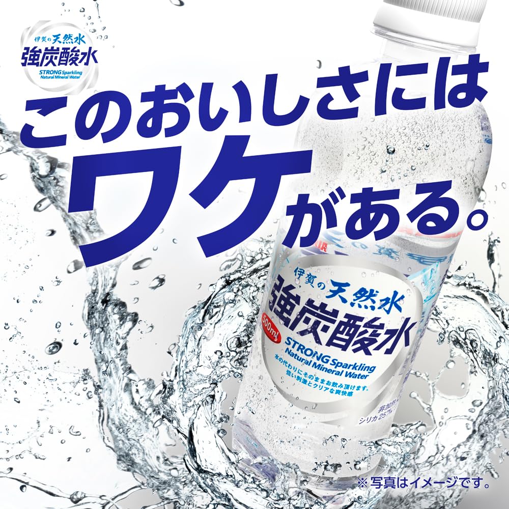 Amazon.co.jp: 伊賀ノ天然水 強炭酸水 500ml 24入リ : 食品・飲料・お酒