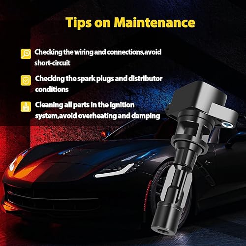 Miniatura 7 de OCPTY Juego de 4 bobinas de encendido compatibles con OE UF604 C1685 apto para Mazda 3 para Mazda 5 2008-2015
