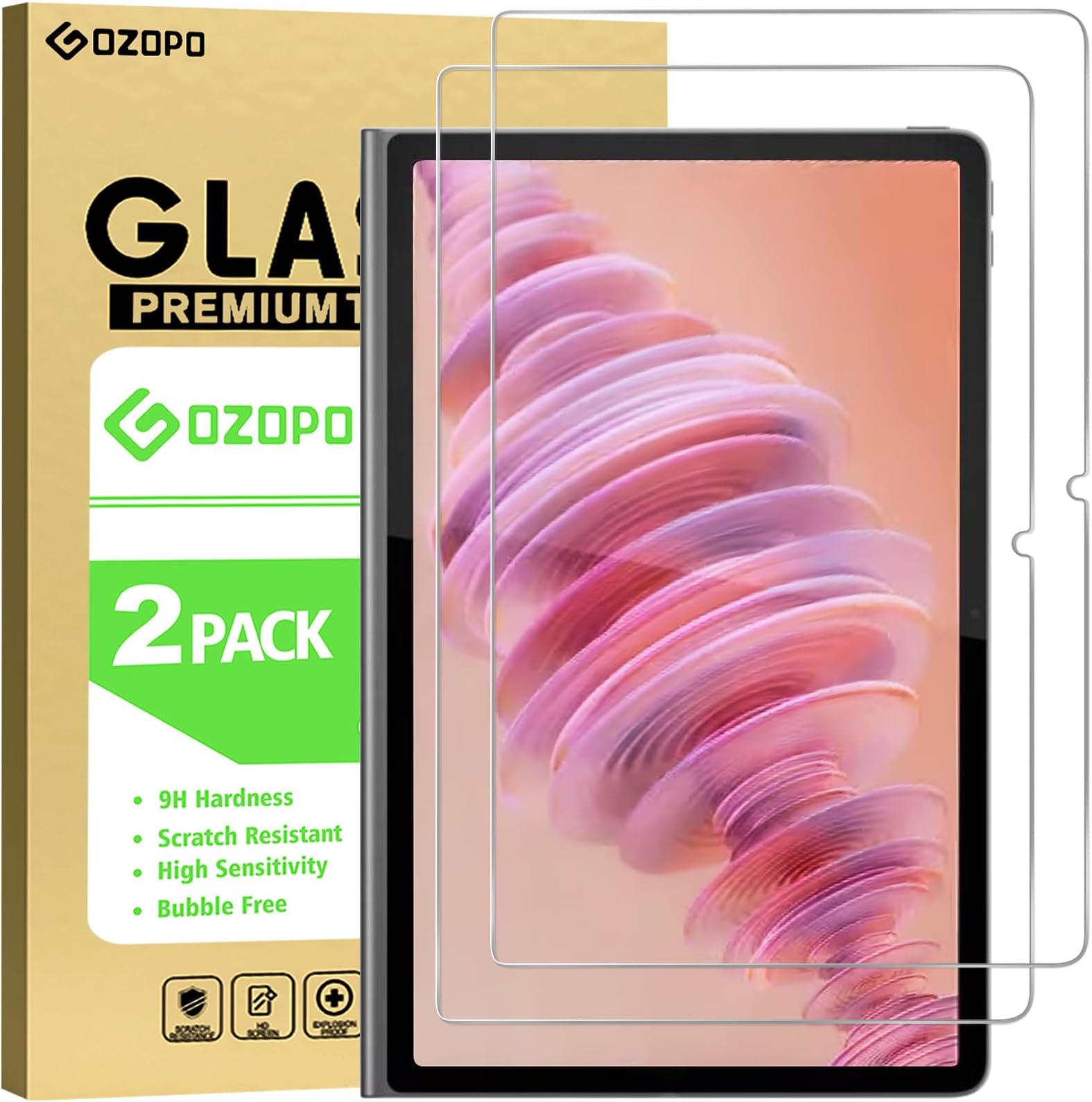 Lenovo Tab Plus (2024) 11.5 Inch Screen Protector, 9H Hardness, High Resolution, Scratch Resistance, No Bubbles [2 Pack]