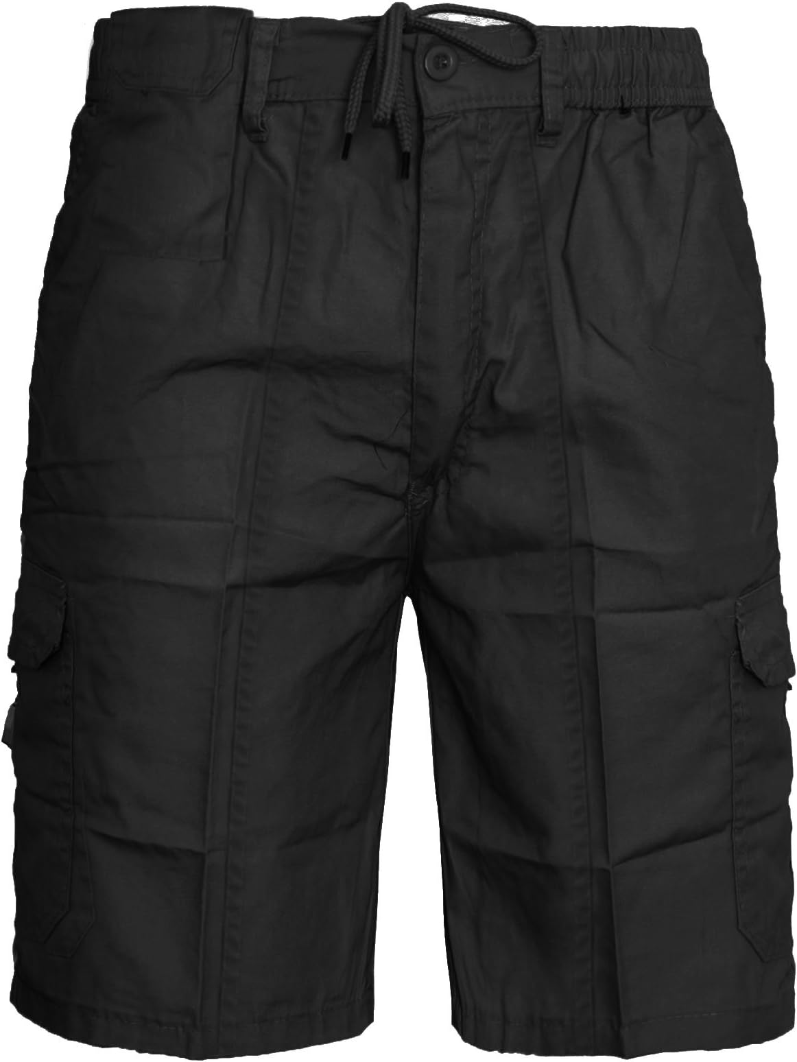 Daniel New Big Cargo Casual Wear Shorts Multiple Pockets Smart Full Fit 2XL 3XL 4XL 5XL (4XL 51-53 inch Waist, Black)