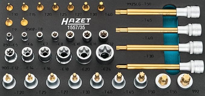 Juego de Herramientas Hazet 1557/35 Torx 35 Piezas miniatura 4