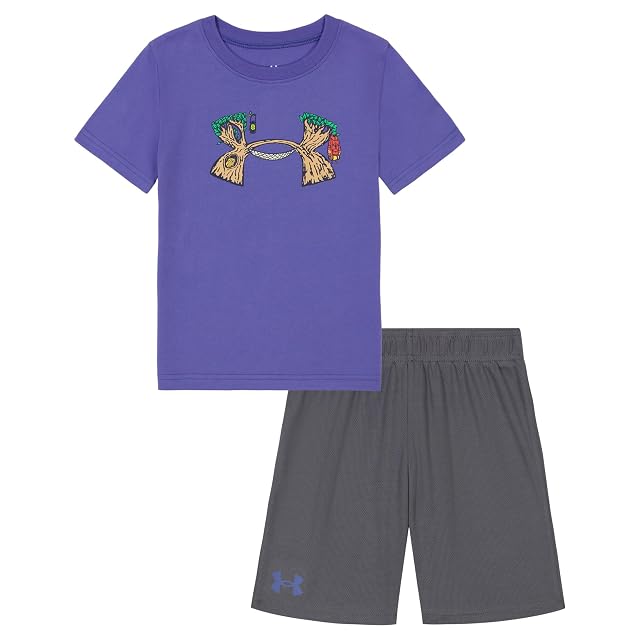 Under Armour Boys 2-Piece Short Sleeve T-Shirt and Shorts Set Outdoor Collection Starlight Hammock 6
