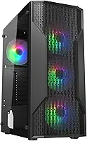 Gabinete Gamer Cougar MX110 RGB, Mid-Tower, Janela Lateral, 4 Fans RGB, Preto - 382BD20.0001