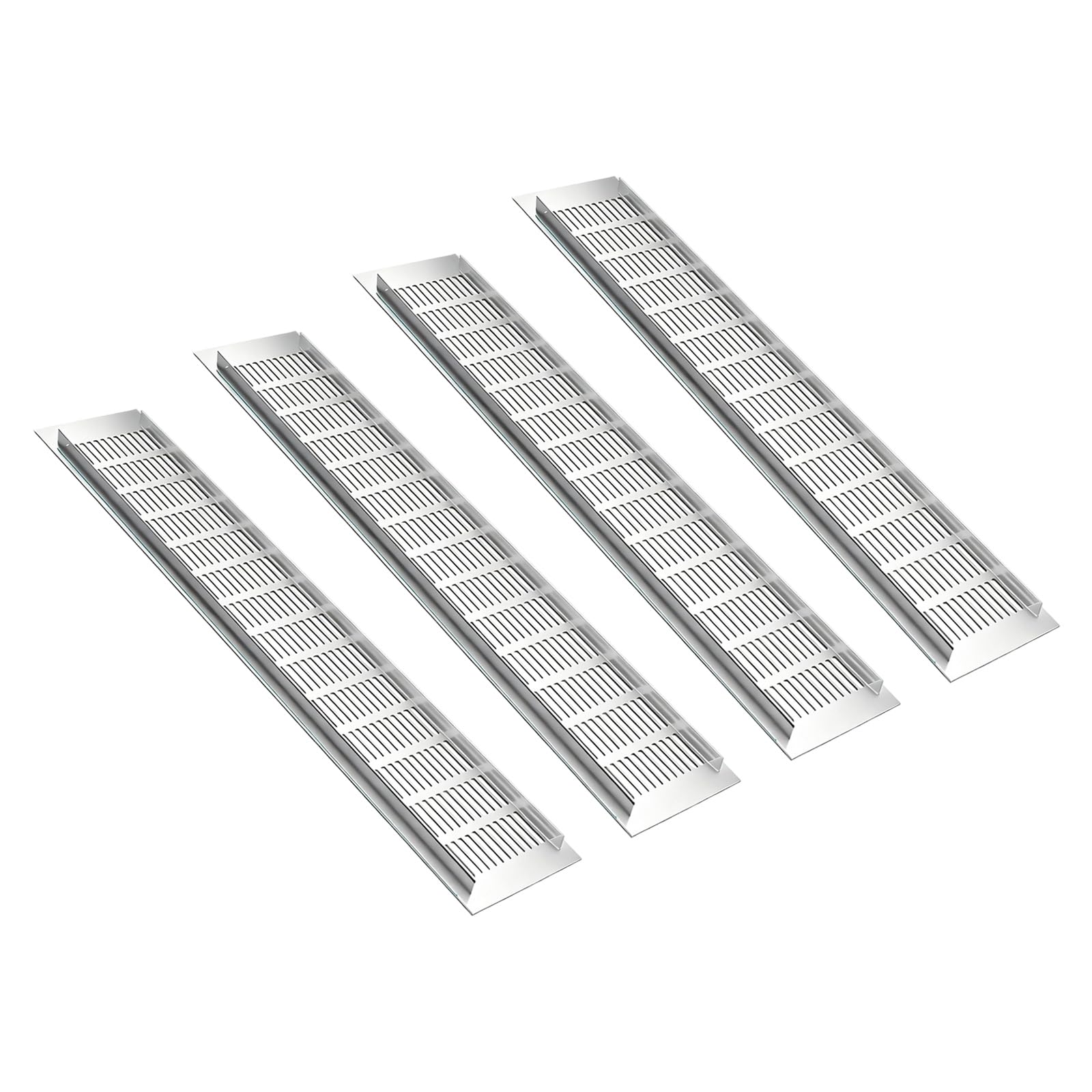 Yrohgkpn E 4Pcs Furnitur Cabinet Ventilation Decorativ Cover Perforated Air Vent Ventilation Grill Wardrobes Fitting Nduring Rectangular Air Vent Grill