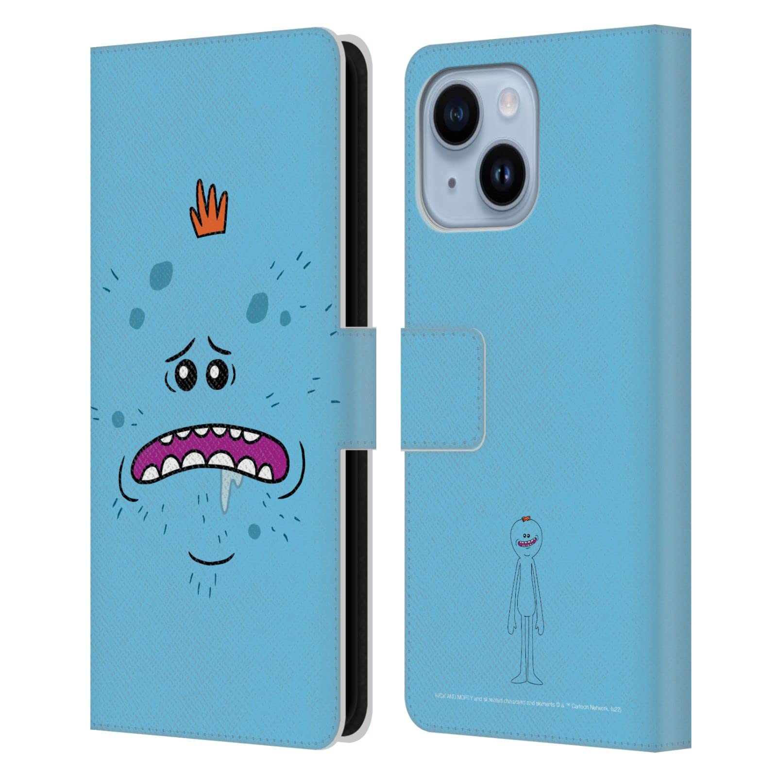 Étui Rick and Morty iPhone 14 Plus graphique M Meeseeks saison 4 cuir - 7