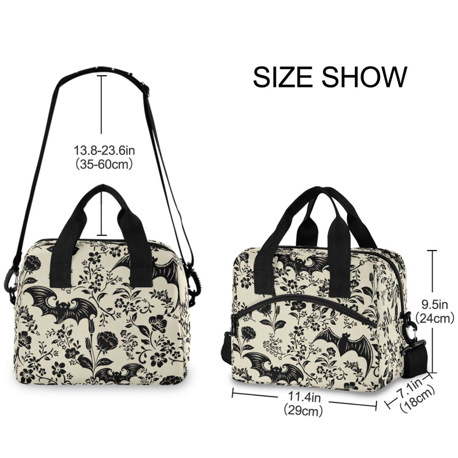 Mnsruu Sac à Déjeuner Isotherme Réutilisable Pour Le Travail, Le