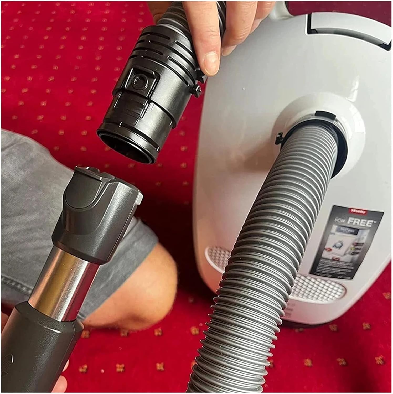 Compatible For Anister， Vacuum Cleaner Replacement Hose Tube 1-1/2 Inch 38 Mm Accessory ，Compatible For Miele ，C1 C2 CFlexible Suction Hose Tube 07736191