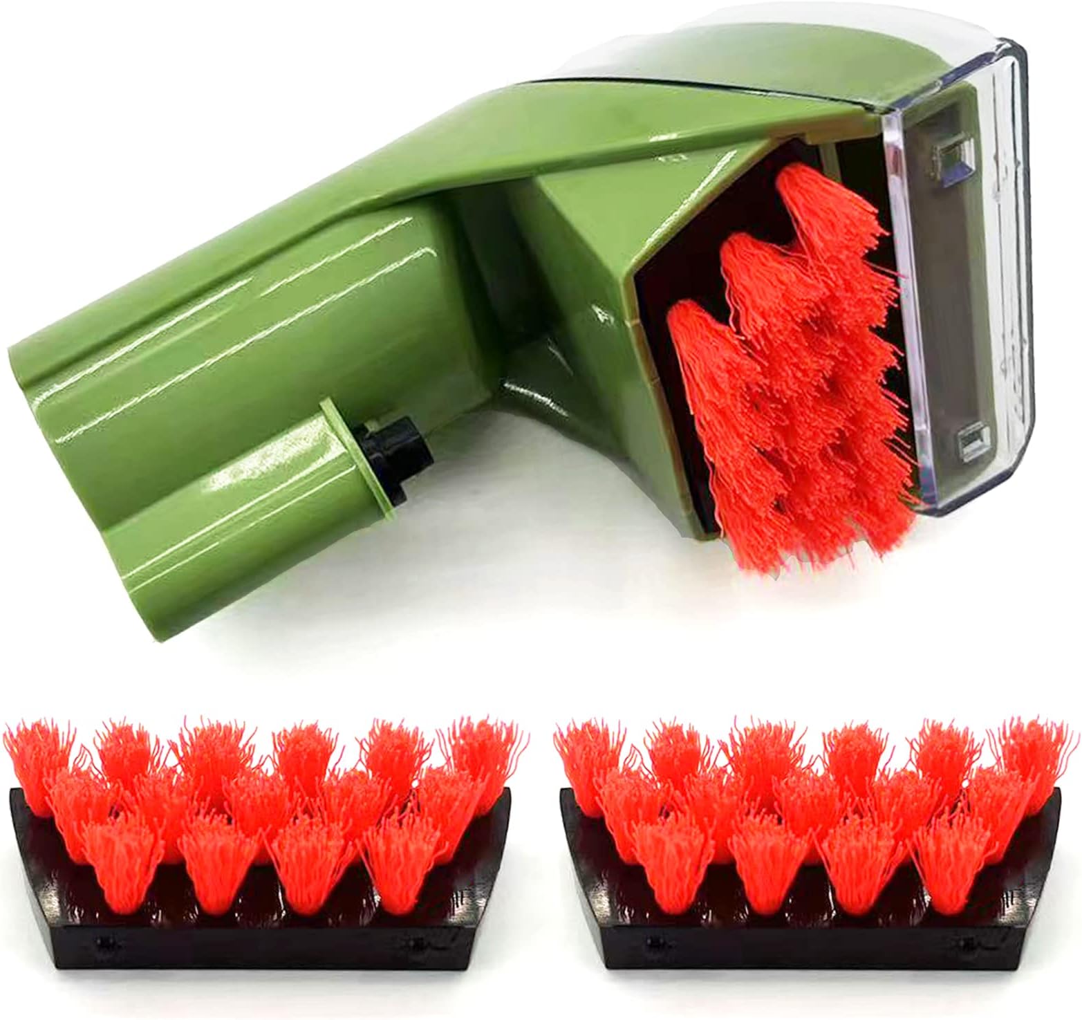 1400B Little Green 3" Tough Stain Brush Tool Replacement for Bissell Little-Green Upright & Portable Carpet Cleaners for 1400B 1425 1400W 1400 1844 2290A Series, Green,1 Brush,2 Replacement Brushes