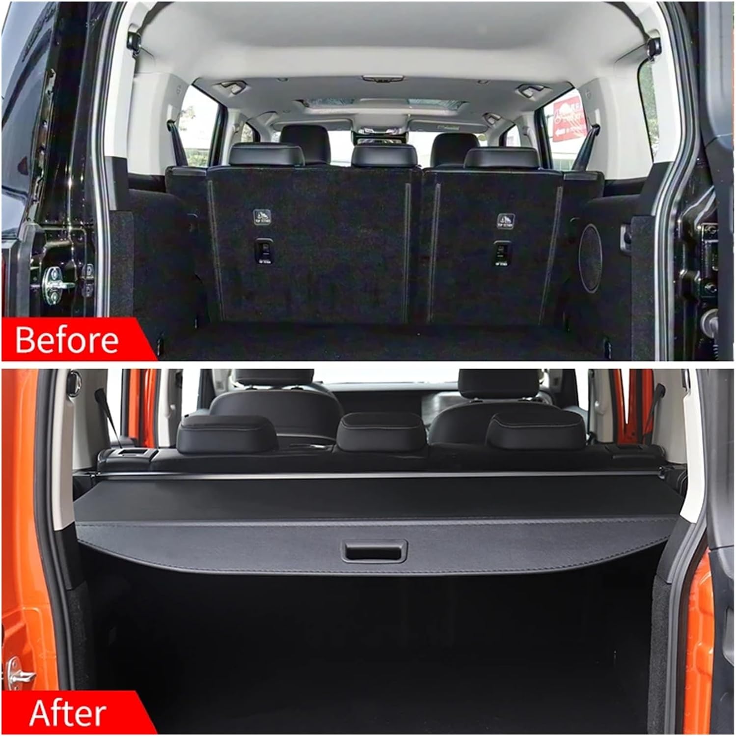 Compatible with Tank Hi4-T Retractable Trunk Cargo Cover Parcel Rack Anti-Peeping Shield Privacy Auto Interior Accessories(Canvas)