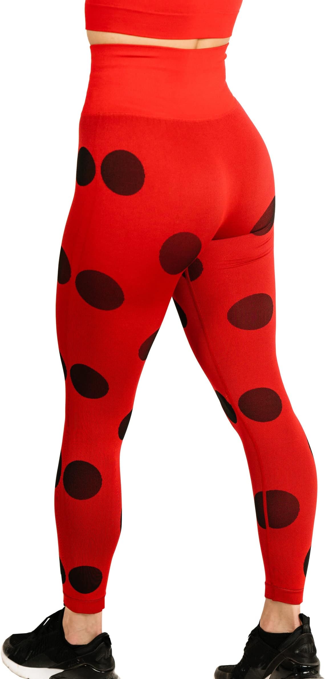 Ladybug Womens Leggings Active Cosplay - Seamless for Gym Workout, Exercise, Yoga, Running by MAXXIM