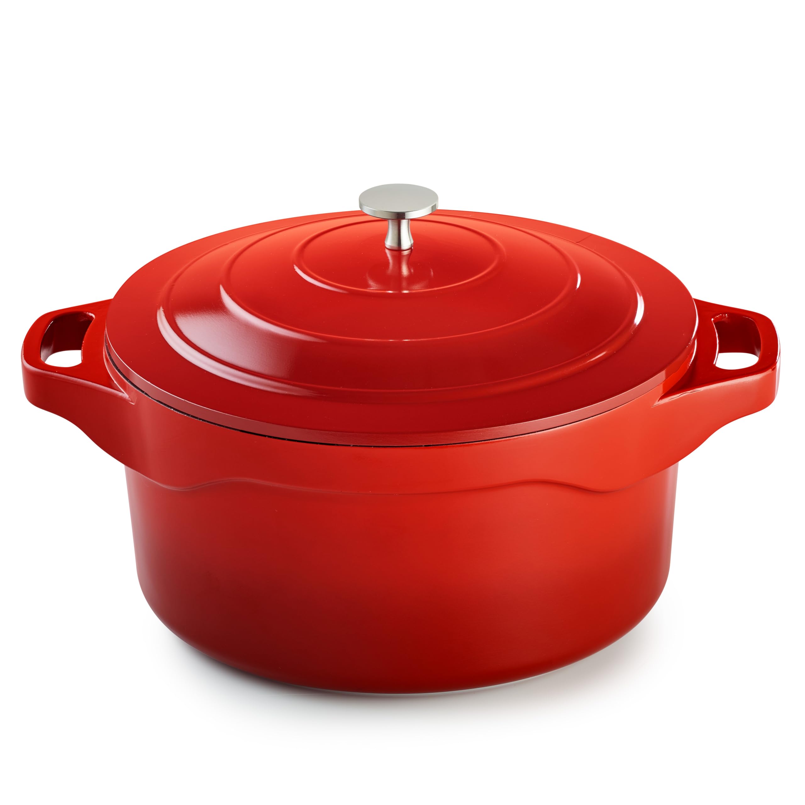 Cocotte en fonte d'aluminium pour repas de famille et grands plats mijotés