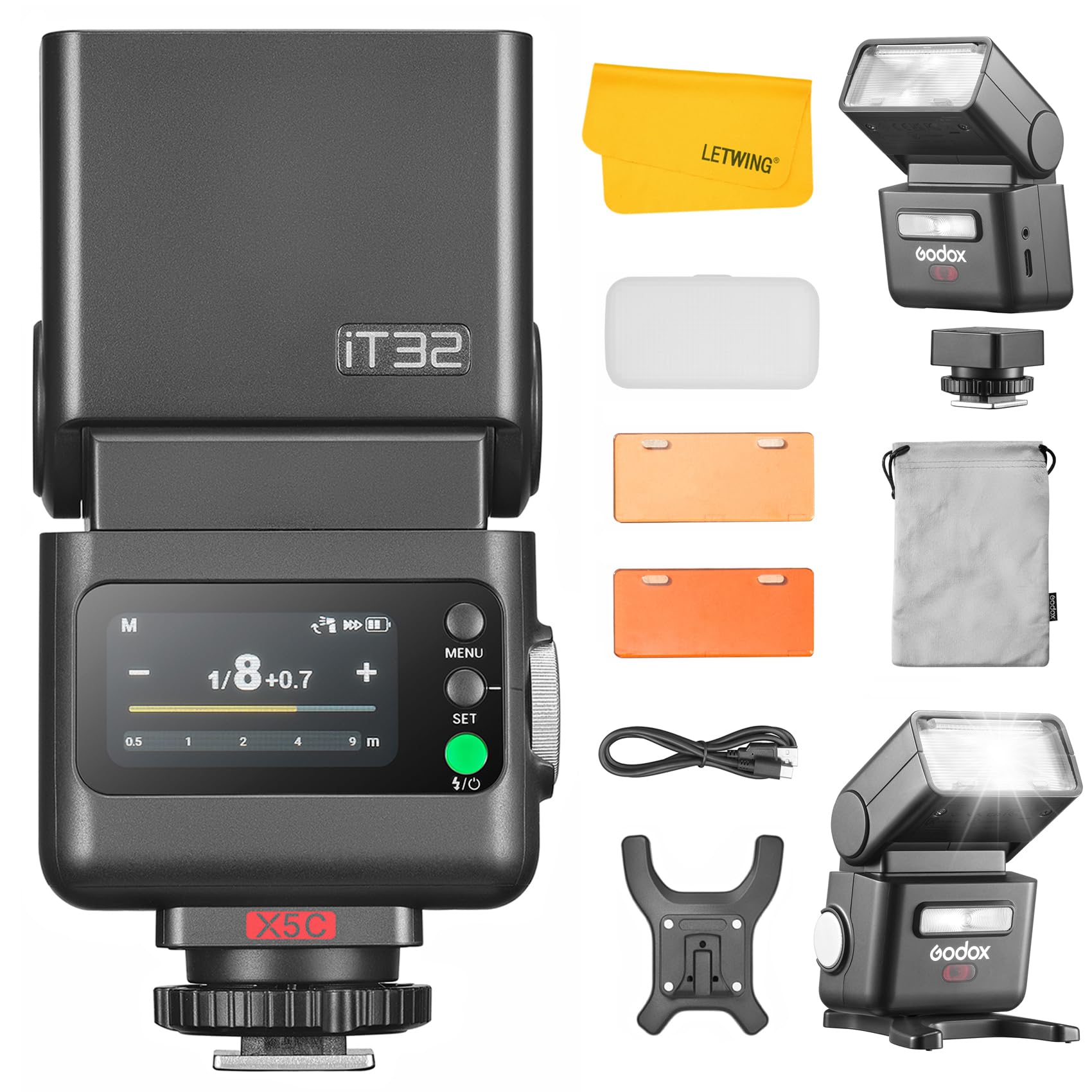 Amazon | 【GODOX正規代理店】GODOX iT32 フラッシュ + X5 C トリガー