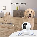 EZVIZ Indoor Security Camera, One-Touch Call, Camera Surveillance Interieur with Phone App, Color Night Vision, Auto Tracking, Sound/Human Detetction, 2-Way Audio, Google Alexa, CP1 Pro 1080P