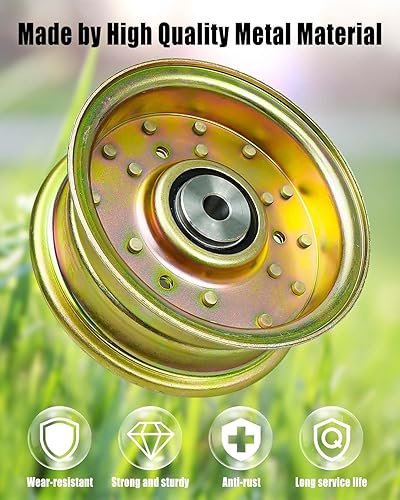 Miniatura 5 de Polea tensora apta para Bad Boy ZT Elite MZ Magnum Outlaw XP Revolt Maverick, polea de correa para cortacésped reemplazar 033-5001-00 033-5000-00