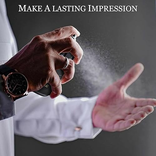 Miniatura 7 de Set de colonia para hombre (3.4 oz3.4 fl oz x 2 piezas) Eau De Perfume Natural Notas en aerosol de madera picante, cítrica y aromática fragancia de