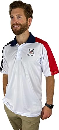 US Navy Patriotic Polo Shirt