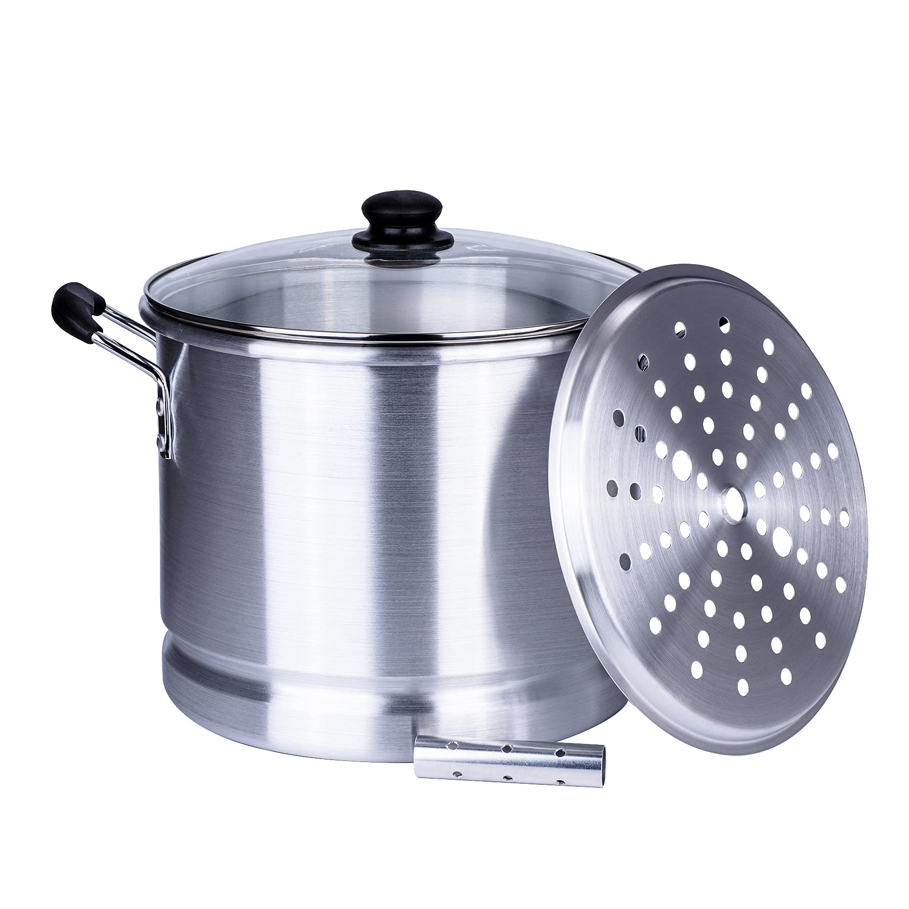 Buy ARC 20 Quart Aluminum Tamale Steamer Pot, Crab Pot Stock Pot with Steamer tube for Seafood