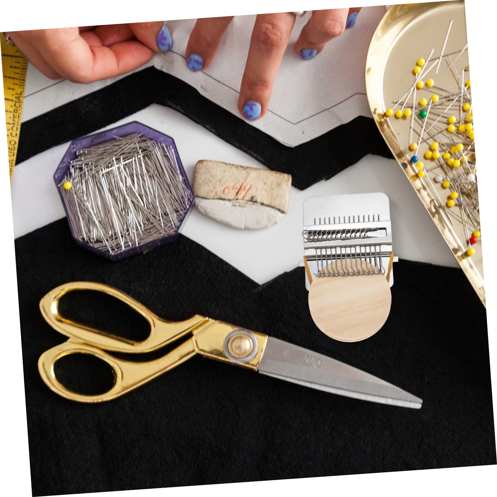 ARTIBETTER 4 Juegos Mini Telar de Tejer de Herramientas Prácticas para Remendar Ropa Kit de Bricolaje para Adultos