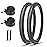 MOHEGIA 26 Inch Cruiser Bike Tires Replacement Set with 2 Pack 26x2.125 Inch Folding Bicycle Tires,Tubes and Tire Levers for Beach Cruiser City Bikes/Black