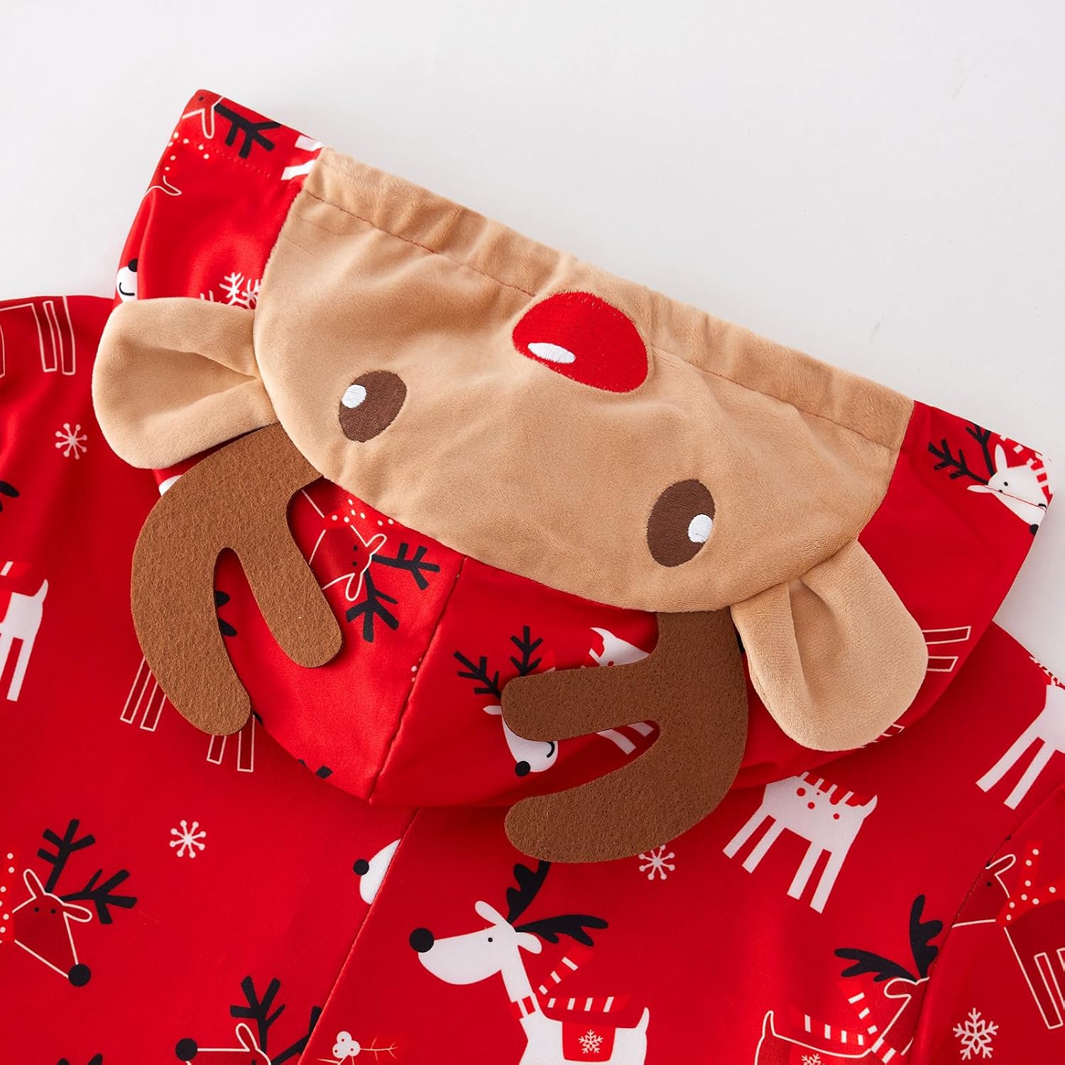 Weixinbuy Christmas Pajamas for Family Matching Family Christmas Pjs Sets for Adult Kid Holiday Xmas Pajamas Hooded Sleepwear