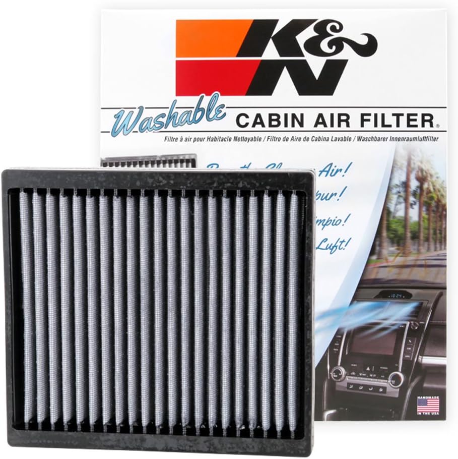 K&N LIFETIME Cabin Air Filter: Premium, Washable, Clean Air for your Cabin: Compatible with 2002-2024 Infiniti/Isuzu/Mitsubishi: (See Product Description for Select Models), VF2004