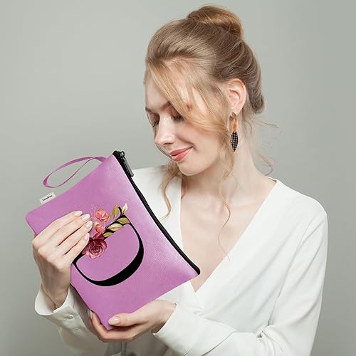 Vista 262 de Vavabox A-Z - Bolsa de maquillaje personalizada, regalos de cumpleaños para mujeres y madres, regalos para mejores amigas, bolsa de cosméticos