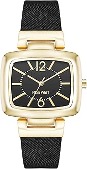 Nine West Women's Saffiano Strap Watch