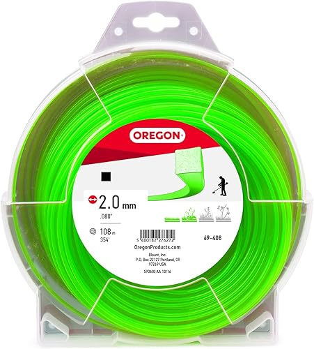 Miniatura 9 de Oregon . Línea de repuesto de recortadora cuadrada de 095 pulgadas para trabajar en el patio o jardinería, ajuste universal, multiusos, carrete de 5