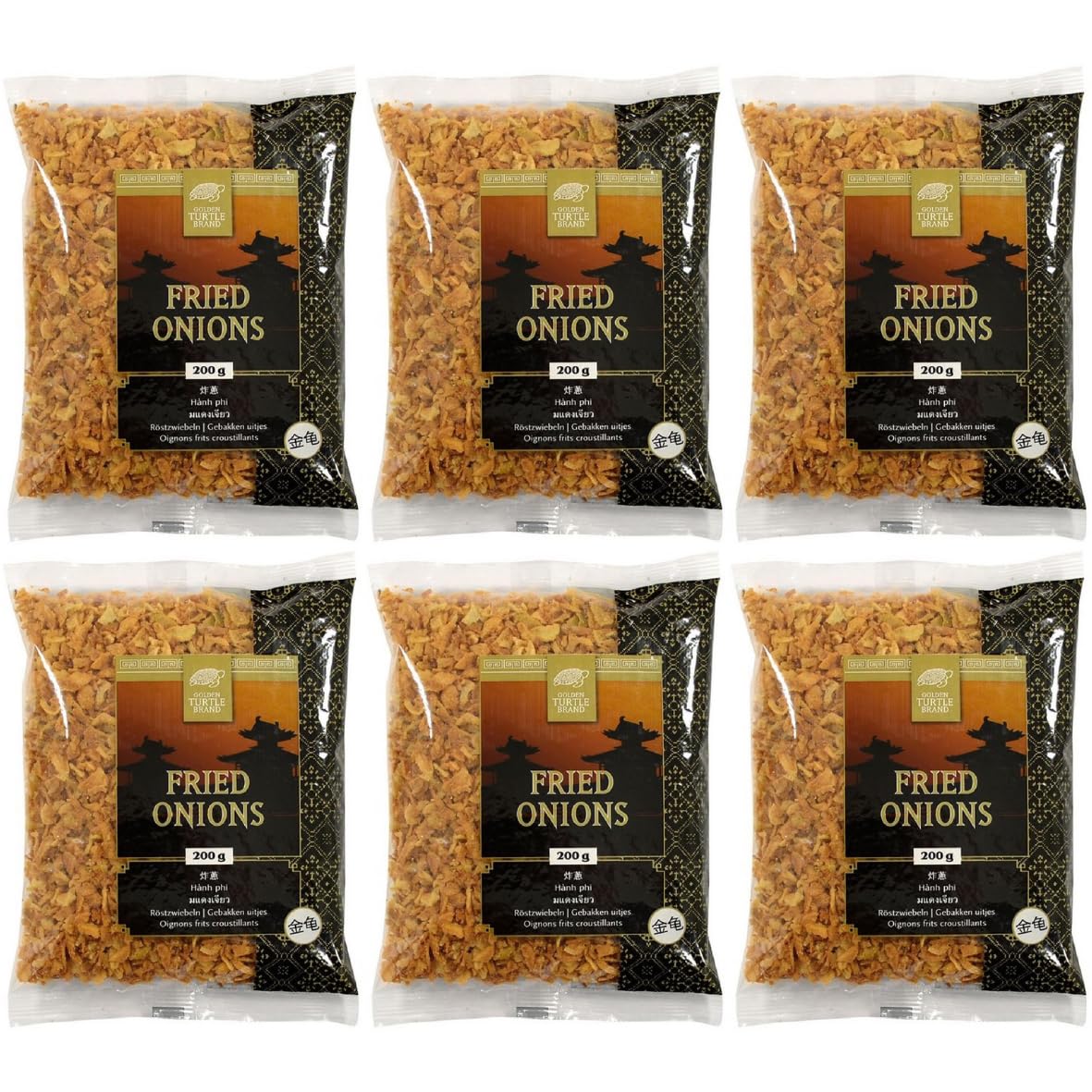 Fried Onions Golden Turtle Brand Cipolle Fritte 6 x 200 g