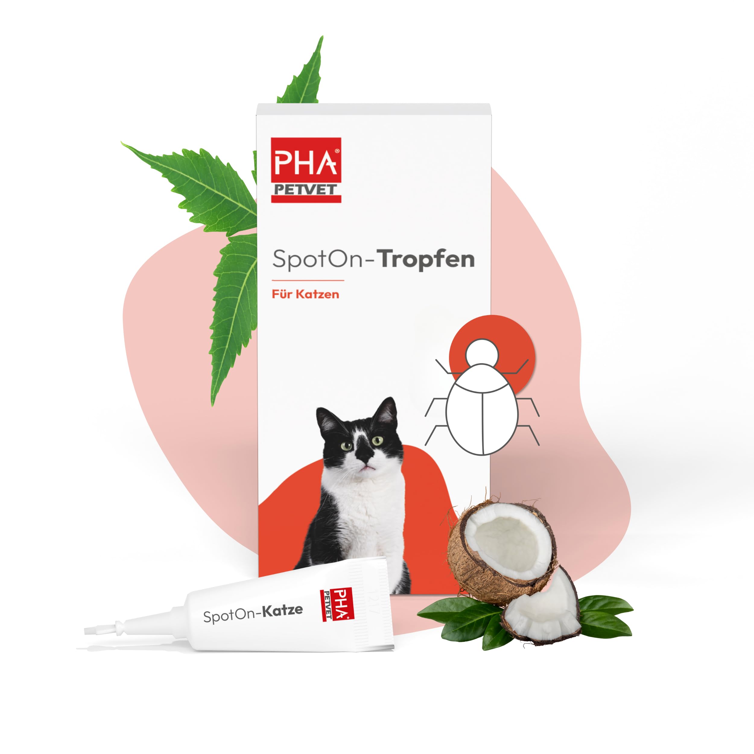 Spot On Zeckenschutz Für Katzen – Natürlich, Bis Zu 6 Monate Schutz, 6 Pipetten, Für Katzen Ab 3 Monate, Gegen Zecken, Flöhe, Läuse, Mücken