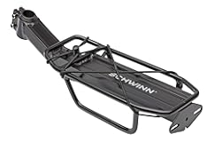 Schwinn Deluxe or Rear Bike Rack, 20 or 26 lb Capacity, Durable Construction, Fits Most Adult Bicycle Frames, Cargo Options for Backpack, Baskets & More, Bicycle Rack for Back of Bike