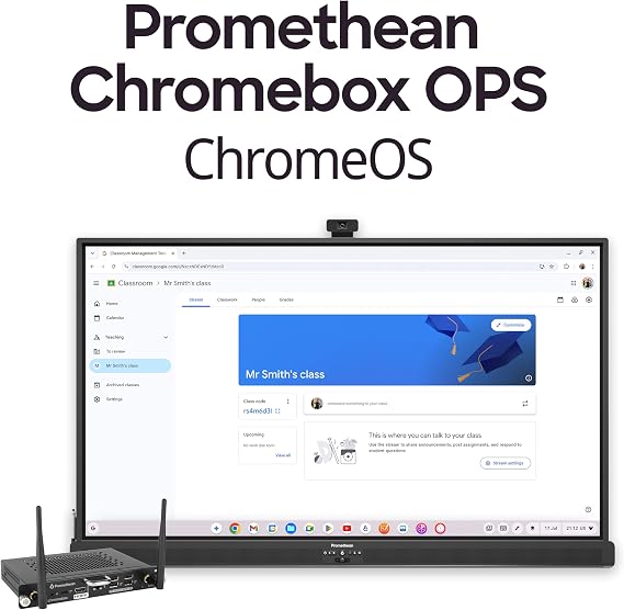 Promethean OPS-Chrome Chrome OS Compute Module for ActivPanel Interactive Displays, Built-in Chrome Education Functionality