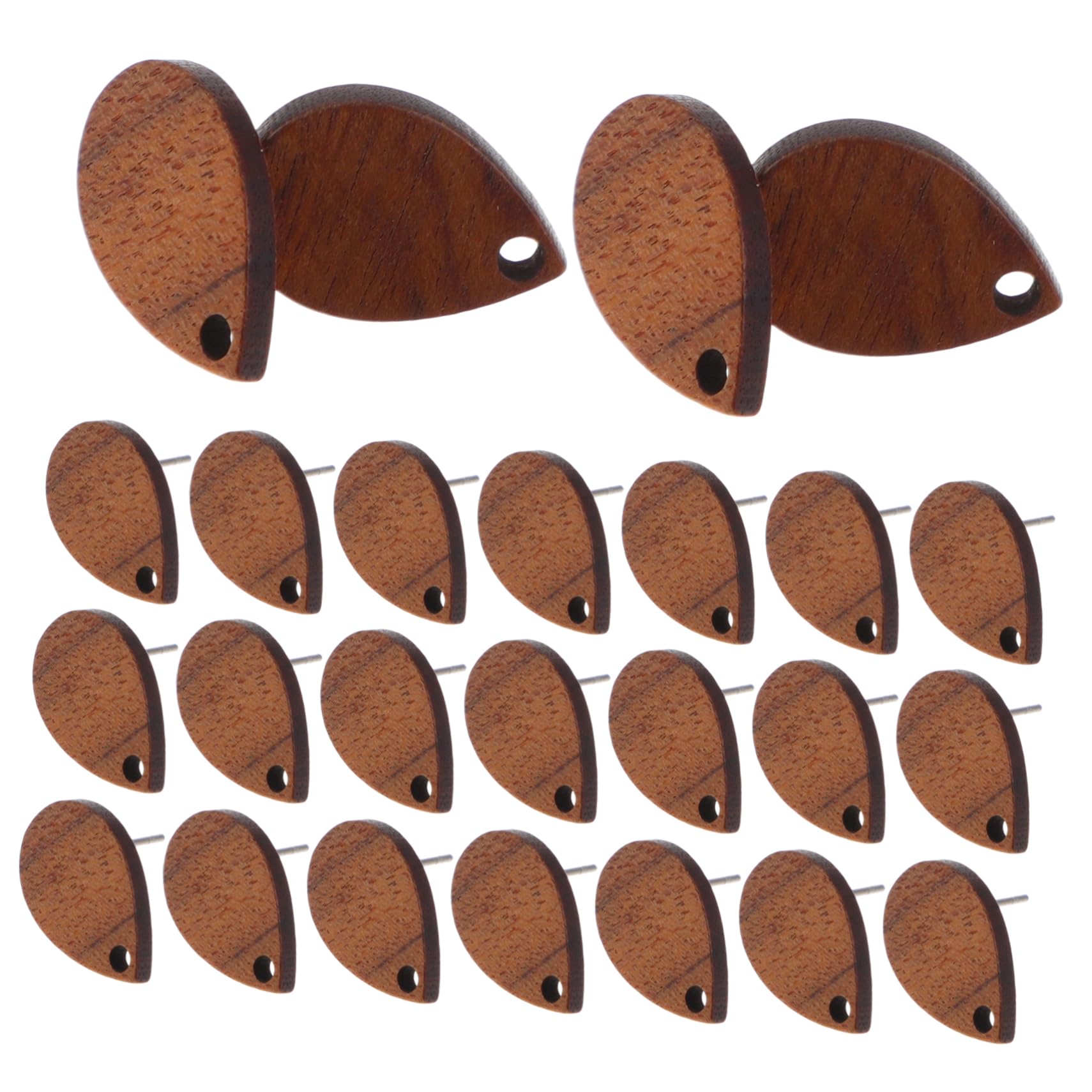 SHINEOFI 150pezzi Materiale Per Orecchini Legno Supporti Per Orecchini Legno Per Creazioni Di Gioielli Fai Da Te Per Stili Unici